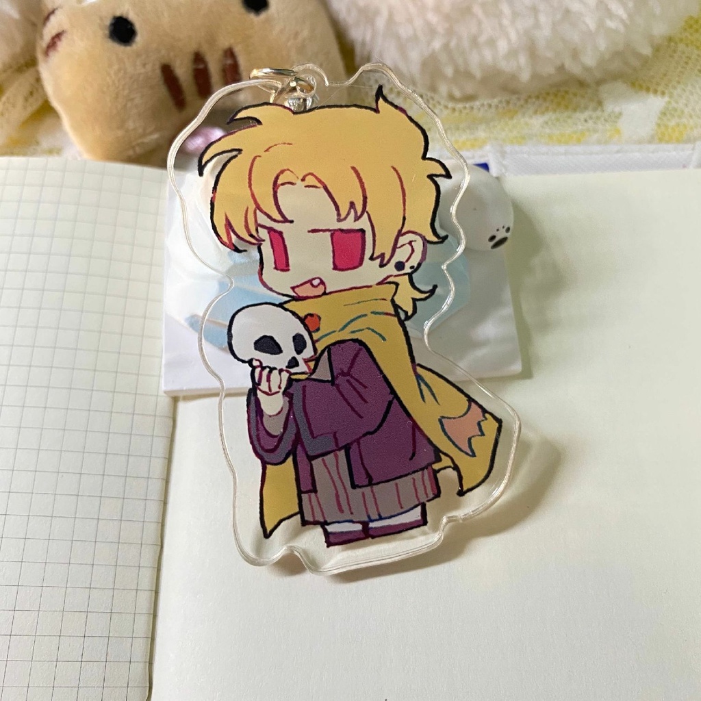 Móc khóa Kawaii JJBA Anime Keychain Women JoJo Bizarre Adventure Key Chain Man Kujo Jotaro Kakyoin Acrylic