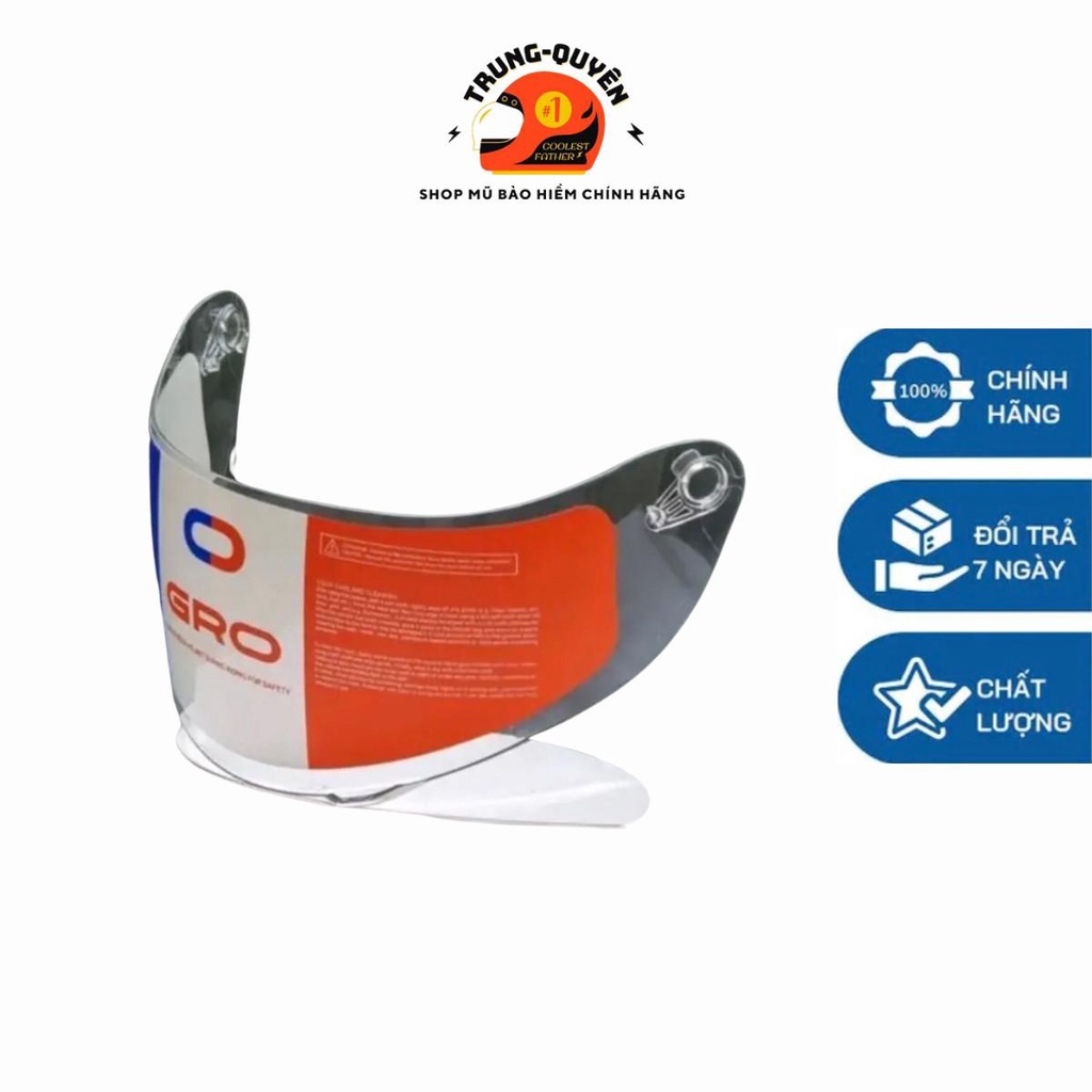 Kính gắn mũ bảo hiểm Fullface GRO thay thế cho các dòng mũ bảo hiểm ST26, lật hàm mới của GRO