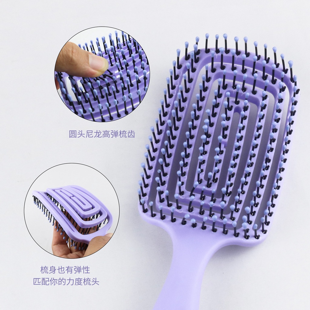 Lược thoáng khí  tạo phồng, gỡ rối, chải tóc massage da đầu thiết kế thông minh sáng tạo YKT