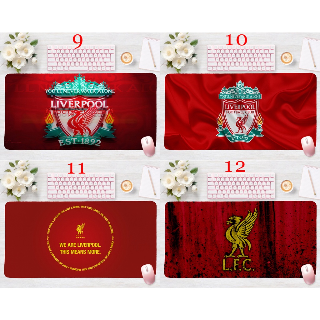 Tấm Lót Chuột laptop Hình Câu Lạc Bộ Bóng Đá liverpool 60x30cm
