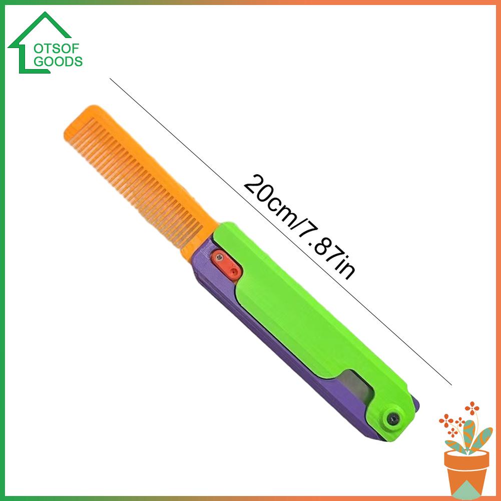 ✿ Búp Bê Trang Trí Hình Khủng Long Ngộ Nghĩnh ✿ Lược Chải Tóc Thẳng 3d Hình Dao Nhỏ Dễ Thương Có Thể Gập Lại Giúp Giảm Căng Thẳng