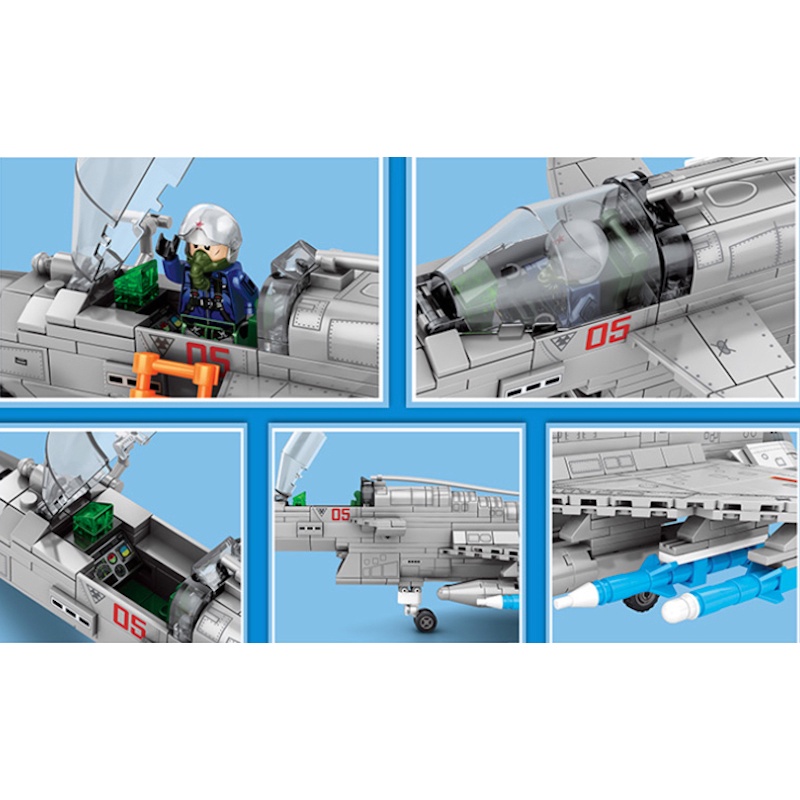 Set 820 Mô Hình Máy Bay Chiến Đấu moc ww2 j10b Mới