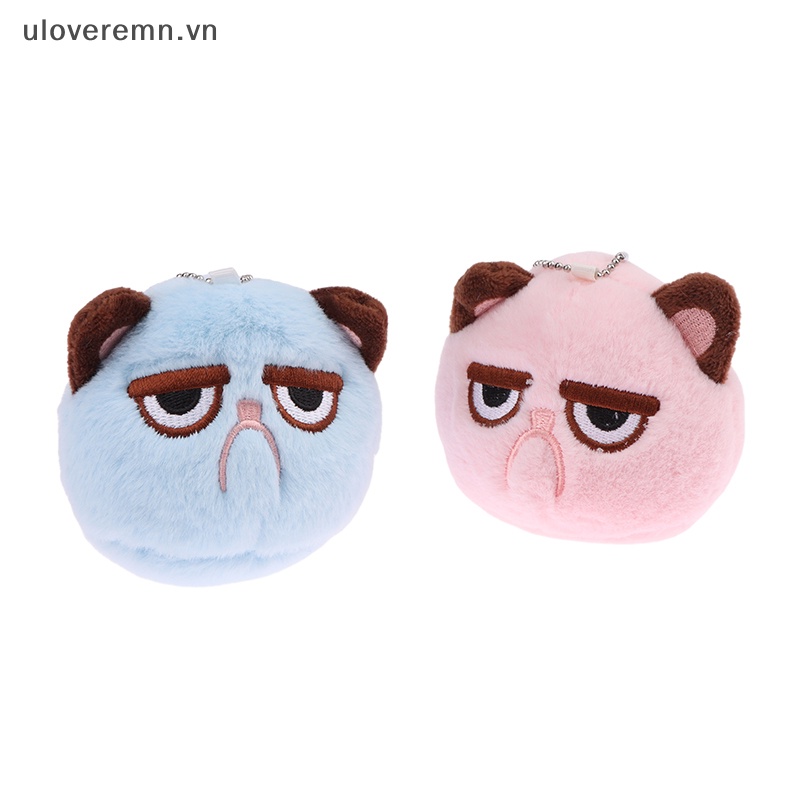 Uloveremn Móc Khóa Hình Mèo Nhồi Bông Mềm Mại Đáng Yêu
