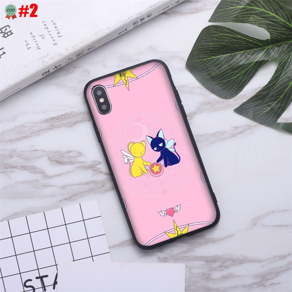 Ốp Điện Thoại Dẻo Họa Tiết Hoạt Hình Thủ Lĩnh Thẻ Bài sakura Cho iphone 15 15 pro max 15 plus y7