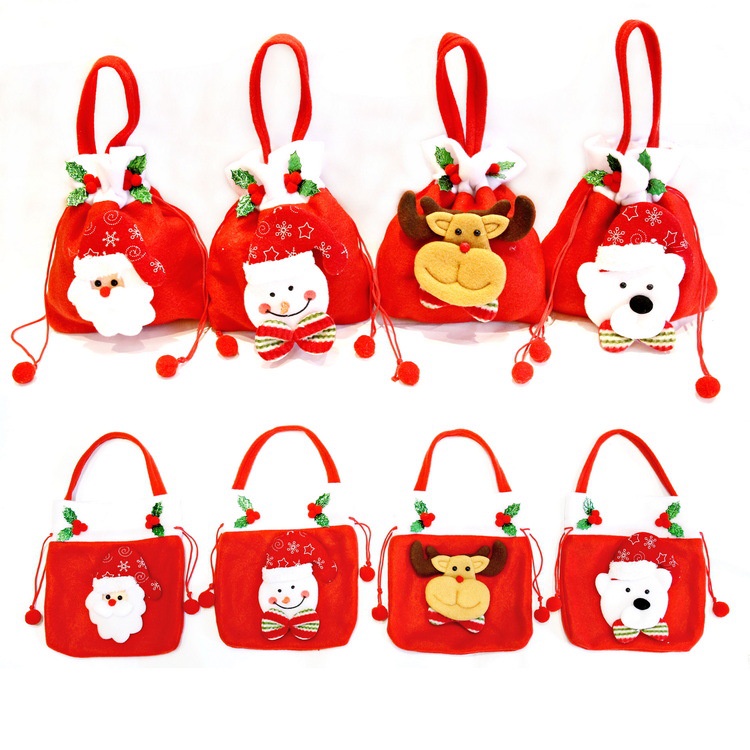 Túi Đựng Kẹo Giáng Sinh Hình Ông Già Noel