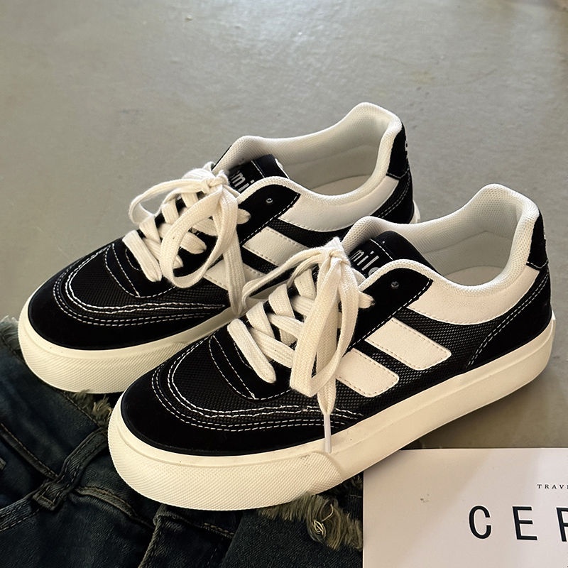 Giày Trượt Ván Vải canvas Phối Lưới Thoáng Khí Thời Trang Mùa Hè 2023 Mới Cho Nữ