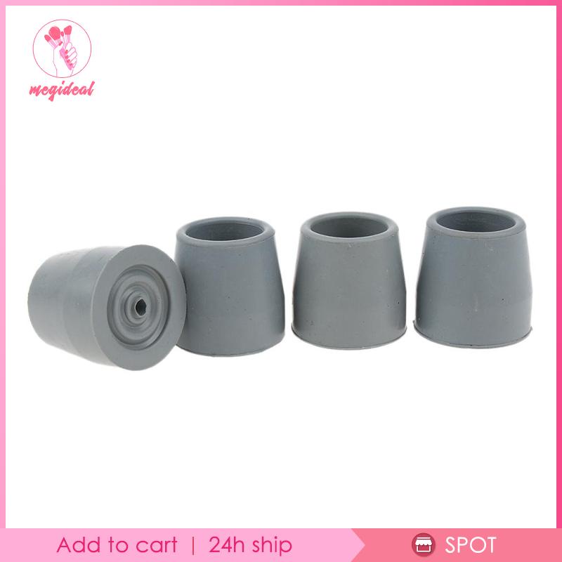 4 Tấm lót cao su Ferrules Cane Đáy cuối hạng nặng cho người già khuyết tật