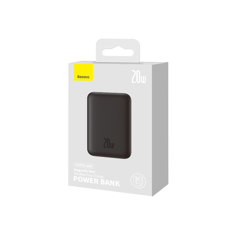 Baseus Hộp Sạc Nhanh Không Dây Từ Tính Chống Trượt Cho iphone15 20w 10000mah 5000mah 14.7mm i13 i14