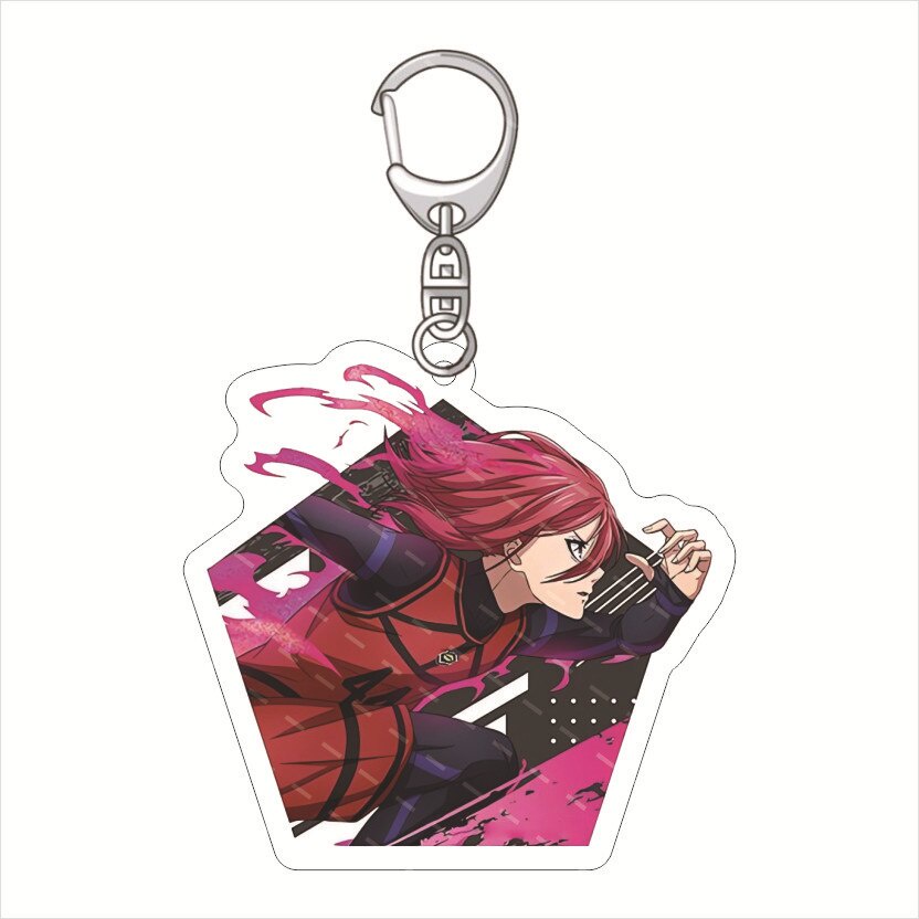 Móc khoá Anime Manga Blue Lock Anime Bachira Meguru Nagi Seishiro Pentagon Pendant Acrylic phụ kiện trang trí dễ decor