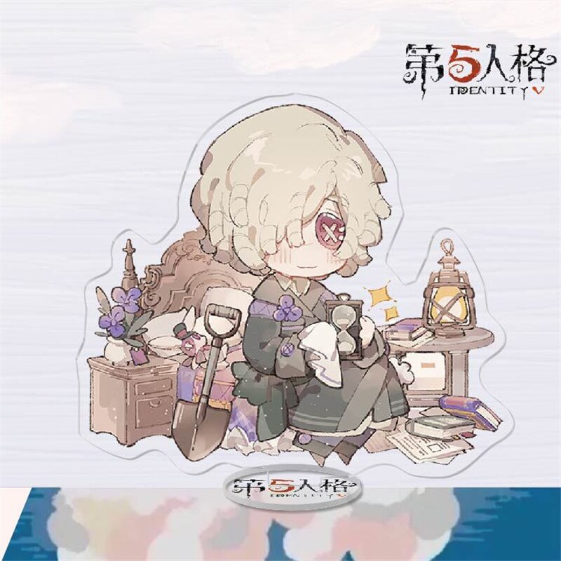Mô hình Standee Game Identity V Cartoon Gardener Doctor Painter Geisha để bàn tượng nhựa acrylic trong suốt