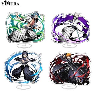 Mô hình Standee Fashion Anime BLEACH Kurosaki Ichigo Ishida Uryuu Kuchiki Rukia mica trong anime chibi trưng bày