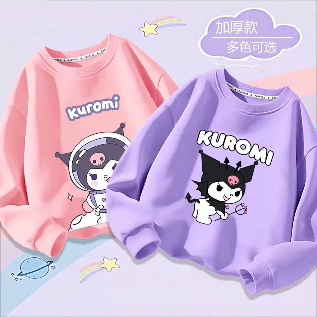 Áo Sweater Mỏng Tay Dài In Họa Tiết Hoạt Hình Phong Cách Thời Trang Thu Đông 2023 Cho Bé Gái