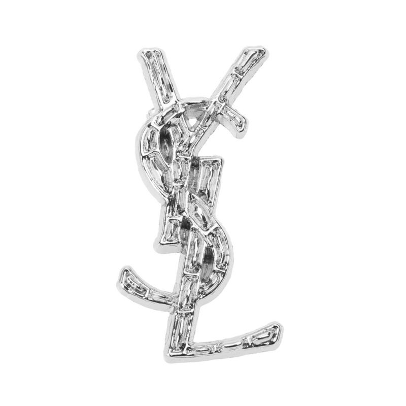 Ghim Cài Áo Kim Loại Hình Chữ s l y Màu Vàng Kim Loại vintage Thời Trang Cho Nữ