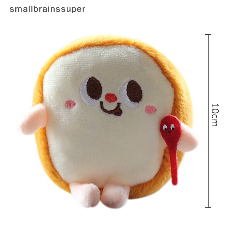 Smallbrainssuper Móc Chìa Khóa Xe Hơi / Túi Xách Hình Bánh Mì / Khoai Tây Chiên / Hamburger Nhồi Bông Sáng Tạo Dùng Làm Quà Tặng Cho Bạn