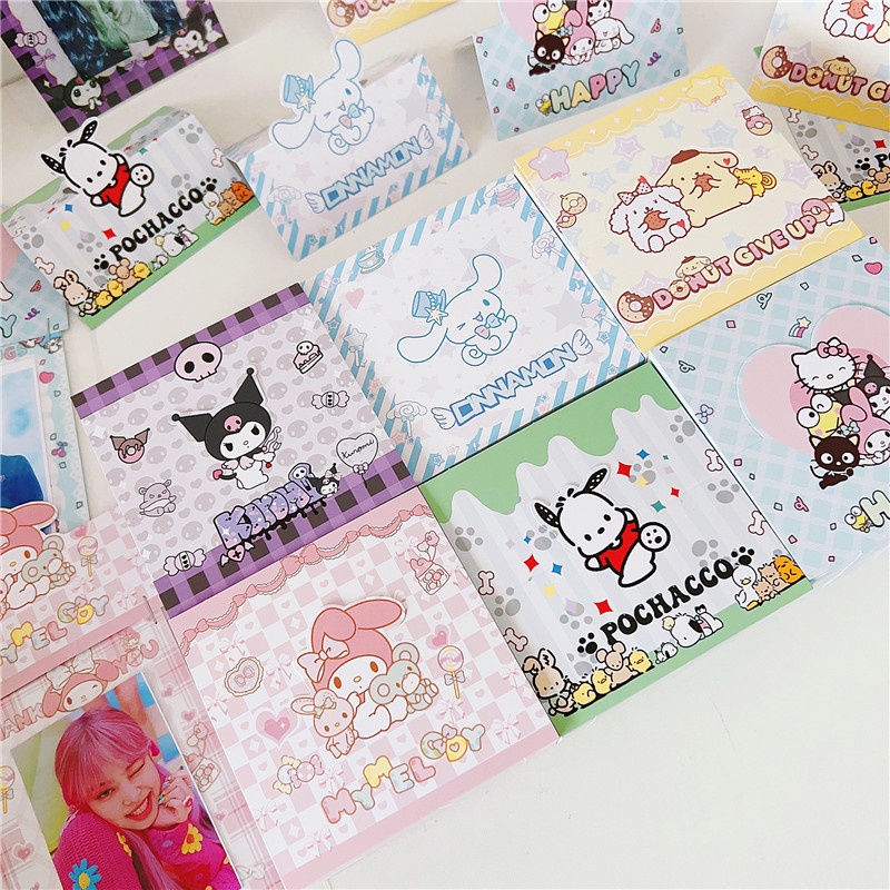 ⚡VẬN CHUYỂN NHANH⚡⚡ Anime Sanrio Hoạt Hình Dễ Thương Đầu Người Ngoài Hành Tinh Kuromi Out Vật Liệu đóng Gói Vật Liệu đóng Gói Quà Tặng Giấy Trang Trí