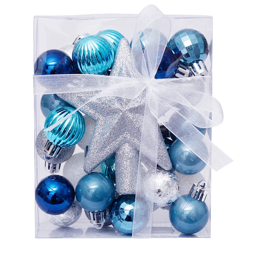 Bộ 30 Quả Châu Trang Trí Cây Thông Noel Kích Thước 3cm