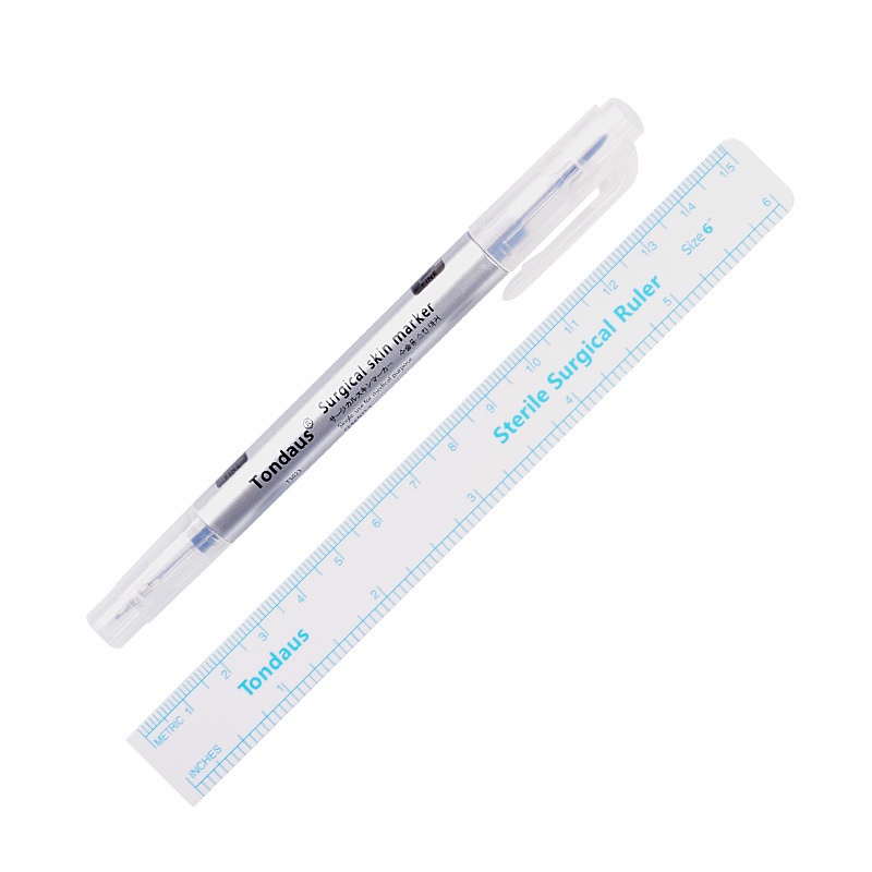 Bút Đánh Dấu Da Phẫu Thuật , Da Giả , Học Tiêm Filler Tondaus | Bút Vô Khuẩn Kèm Thước