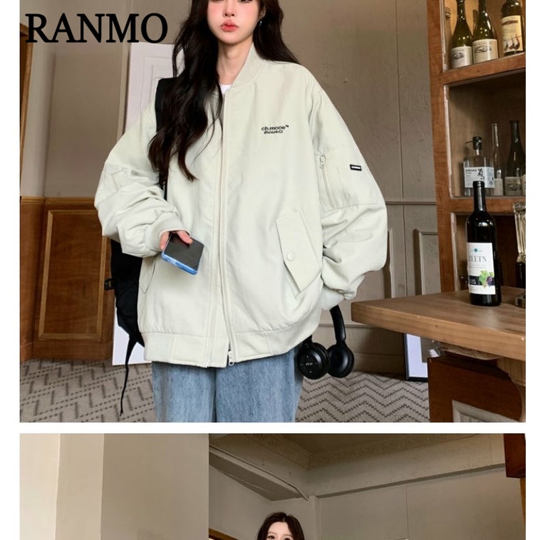 RANMO áo khoác dù áo khoác bomber casual trendy Fashion Korean WJK2391EM238Z230921