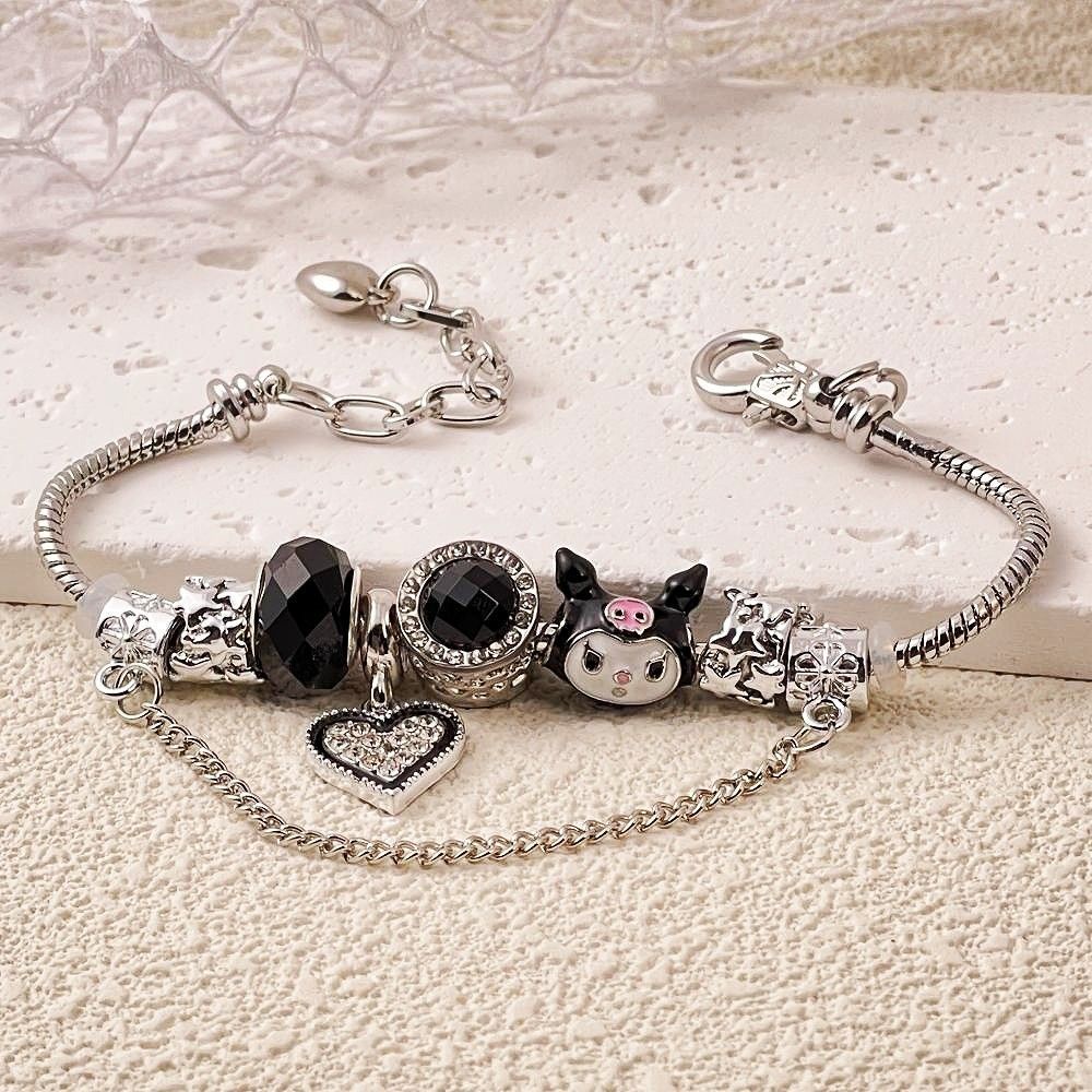 Vòng Tay Nữ Giai Điệu kuromi Màu Hồng