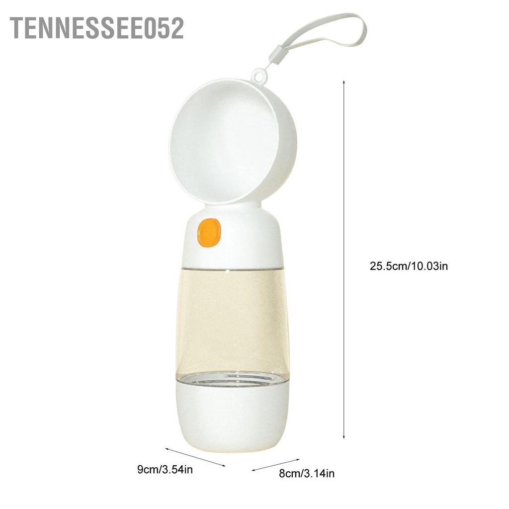 Tennessee052 Bình đựng nước cho thú cưng Chống rò rỉ chó di động chuyến đi ngắn ngoài trời