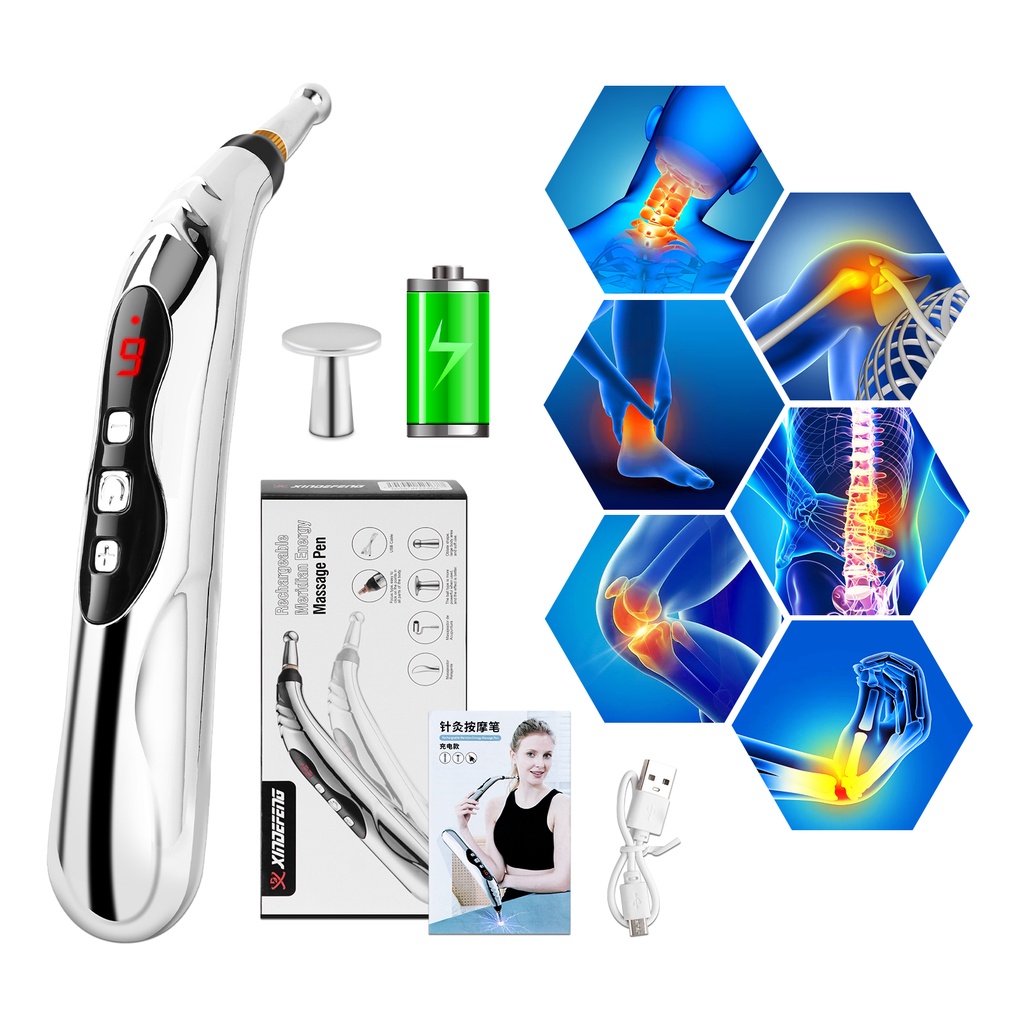 Bút Châm Cứu Điện Tử Bằng laser Châm Cứu Mát Xa Cơ Thể Mặt / Lưng / Cổ