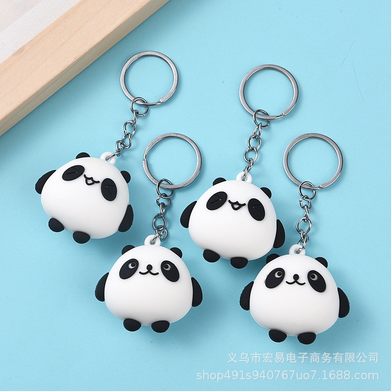 Móc khóa gấu trúc béo cute
