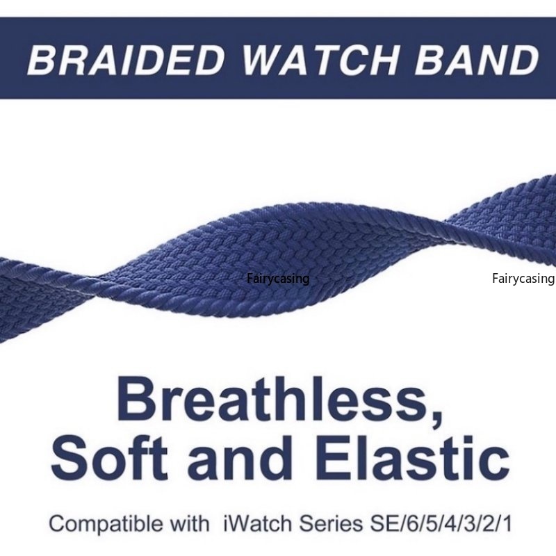 Dây Đeo Đồng Hồ Dạng Bện Co Giãn Cho apple watch 44mm 45mm 49mm 40mm 41mm 38mm 42mm iwatch ultra 2 series 9 7 se 5 6 8