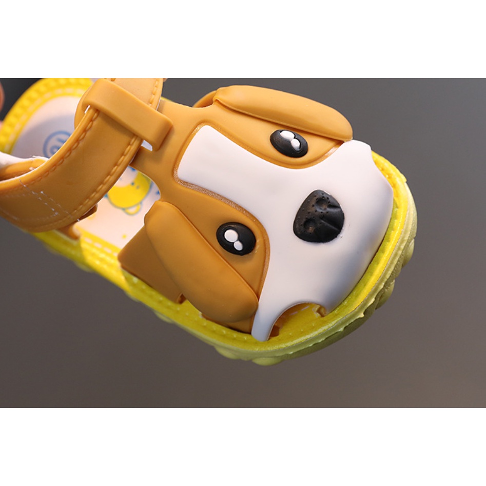 95G. GIÀY NHỰA MỀM CHỐNG TRƠN CHO BÉ TRAI BÉ GÁI 6-36 THÁNG. DÉP QUAI HẬU DỄ THƯƠNG CHO BÉ. BABY LINK SHOPEE