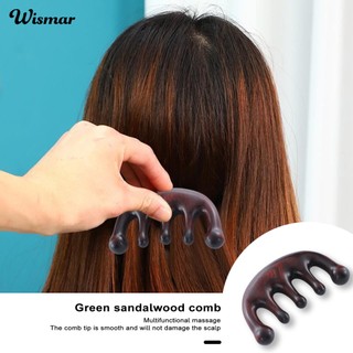Lược gỗ mát xa da đầu và tóc thư giãn bằng gỗ tự nhiên