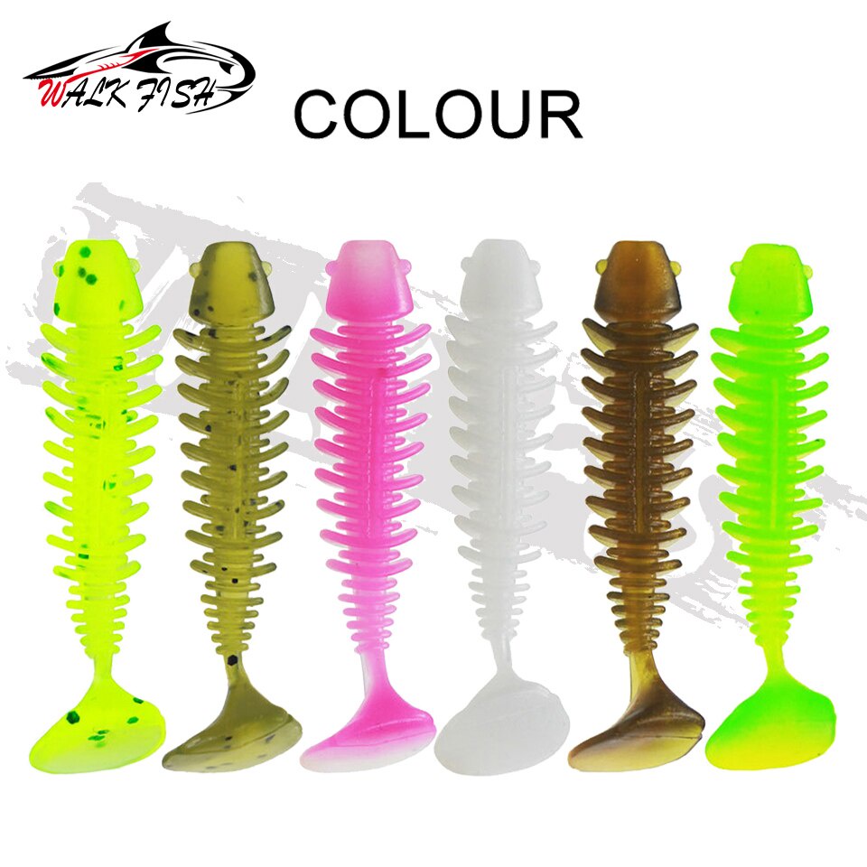 Set 10 Mồi Giả Mềm Thu Hút Câu Cá Hiệu Quả 37mm / 55mm 45mm 60mm