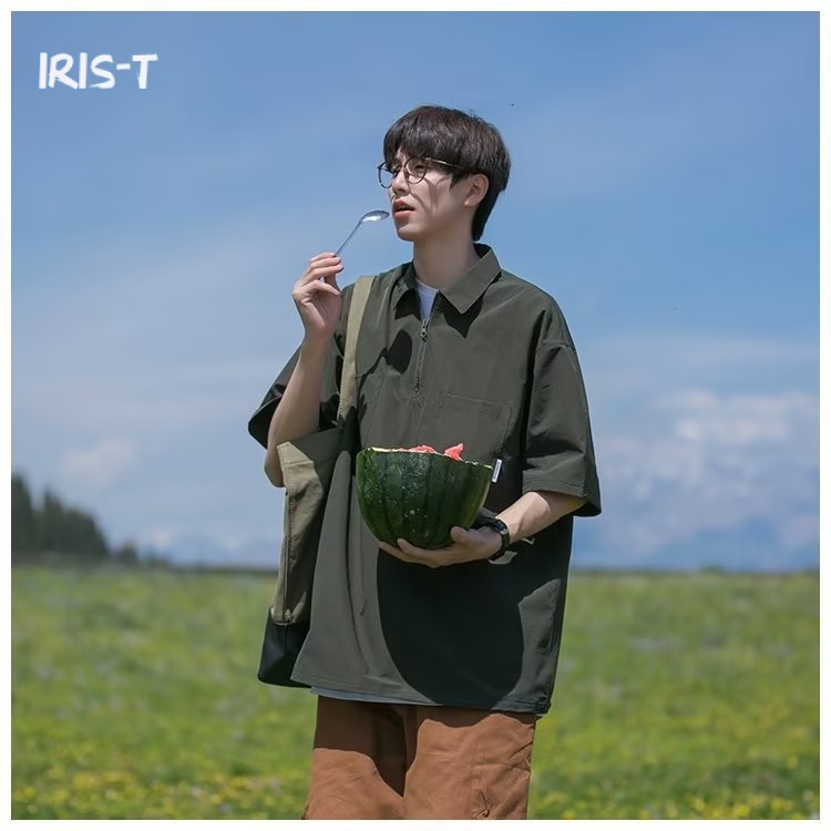 Iris-T áo phông nam Áo Thun phông áo nam thun Áo Thun Form Rộng Ngắn Tay Unisex MTX23936Y5 39Z230925