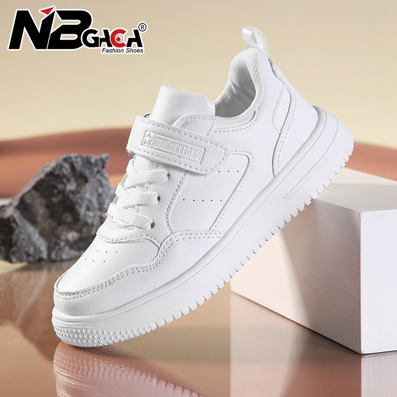 Giày Da Đế Bằng Chống Trượt Màu Đen Thời Trang Thường Ngày Cho Học Sinh Nam Và Nữ