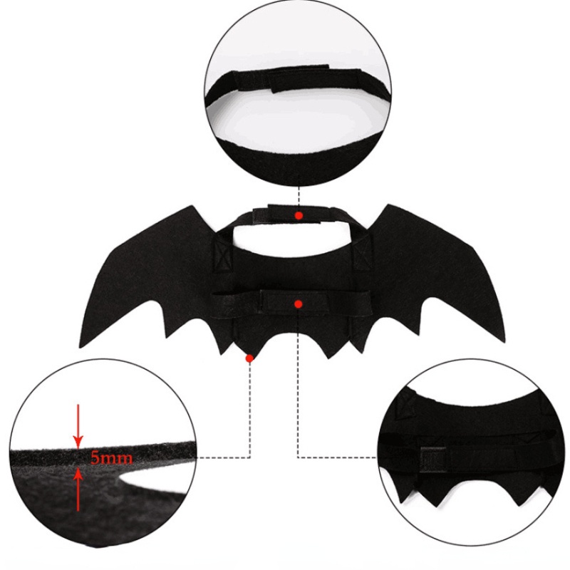 Bộ Đồ Hóa Trang Cánh Dơi Có Thể Điều Chỉnh Cho Thú Cưng Dịp halloween