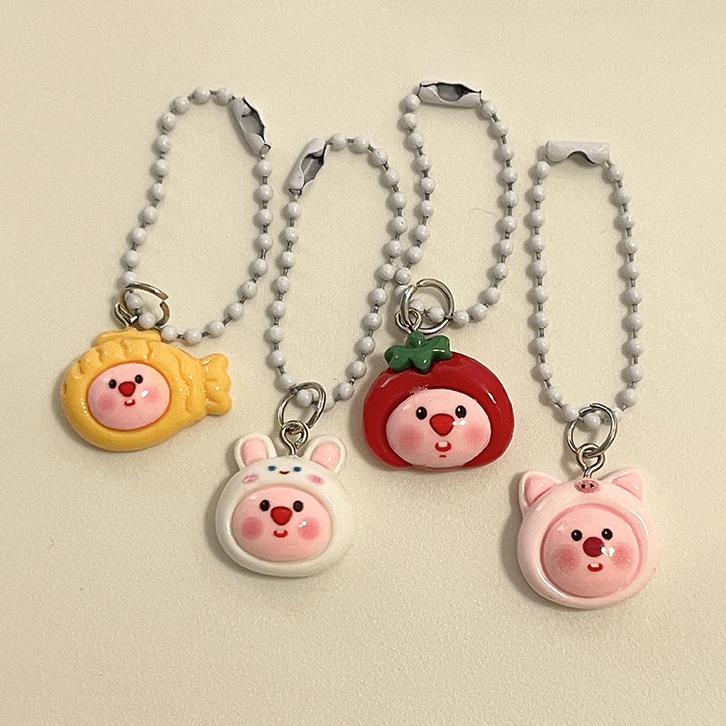 Móc Chìa Khóa mini Họa Tiết Hoạt Hình Màu Sắc Ngọt Ngào Xinh Xắn