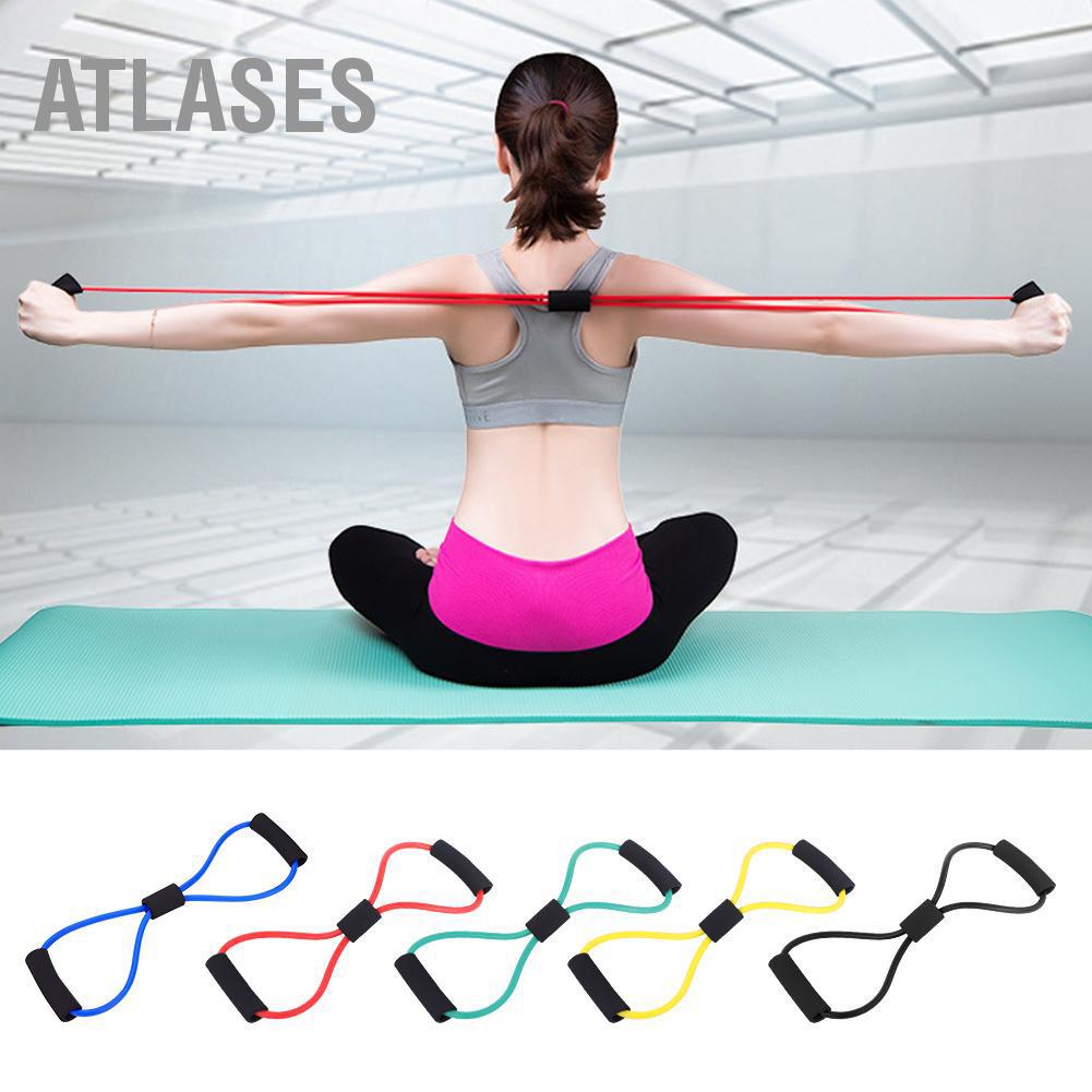 Atlases Dây cao su đàn hồi kháng lực Huấn luyện dây tập thể dục Bài cho phòng Yoga