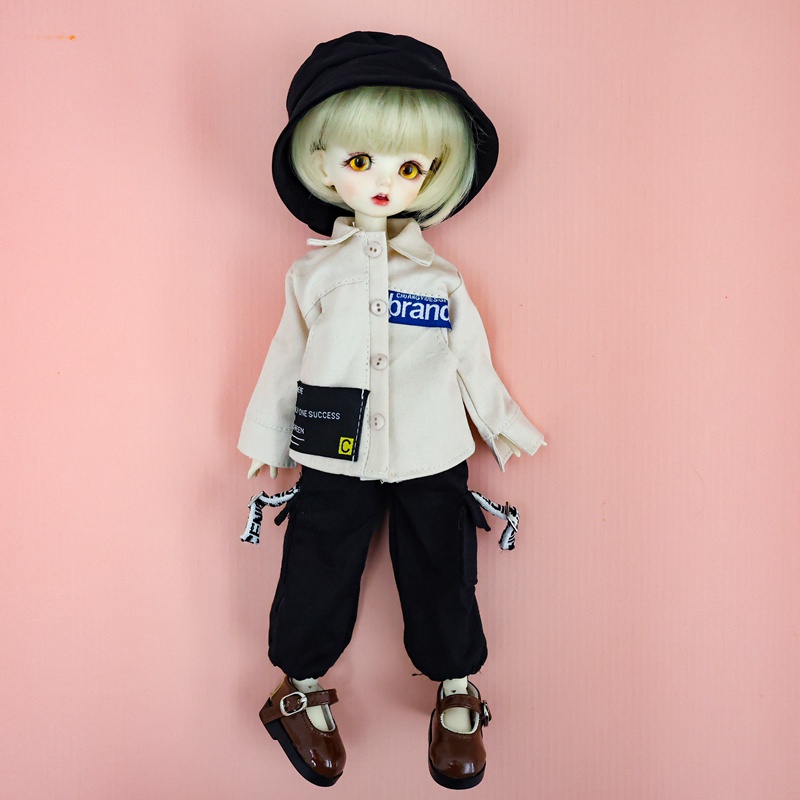 Phù Hợp set Quần Yếm denim Thời Trang Cho Búp Bê bjd 30cm Tỉ Lệ 1 / 6