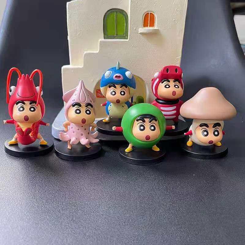 Shin cậu bé bút chì Búp Bê Hình Tôm Hùm / Bạch Tuộc / Cậu Bé Bút Chì shin-chan Thủ Công Dùng Trang Trí Xe Hơi