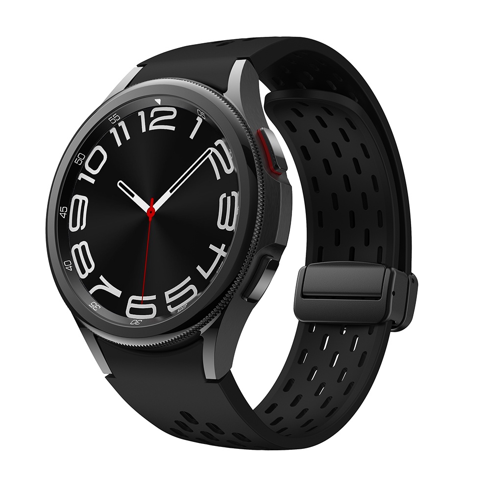 Silicone Dây Đeo Silicon Khóa Nam Châm Cho Đồng Hồ Thông Minh samsung galaxy watch 6 5 4 44mm 40mm 46mm 5 pro 45mm 6 classic 43mm 47mm