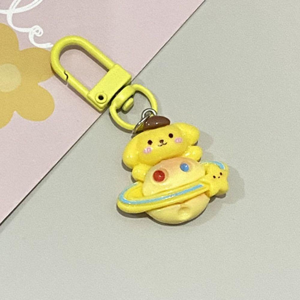Mmluck fantasy kuromi Móc Khóa Bằng resin purin purin ufo Hoạt Hình Hành Tinh pachacco starry my melody