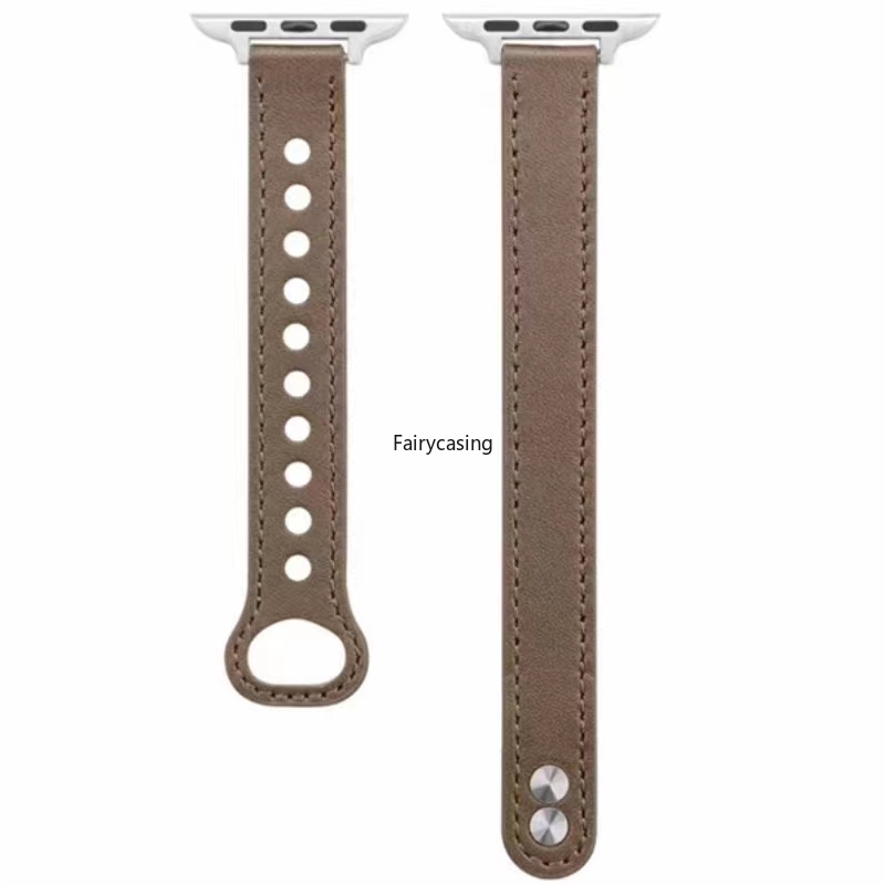 Dây Đeo Bằng Da Mỏng Cho Đồng Hồ Thông Minh apple watch ultra 41mm 49mm 44mm 45mm 40 38 42 mm 9 8 7 3 4 5 6 se 2 1