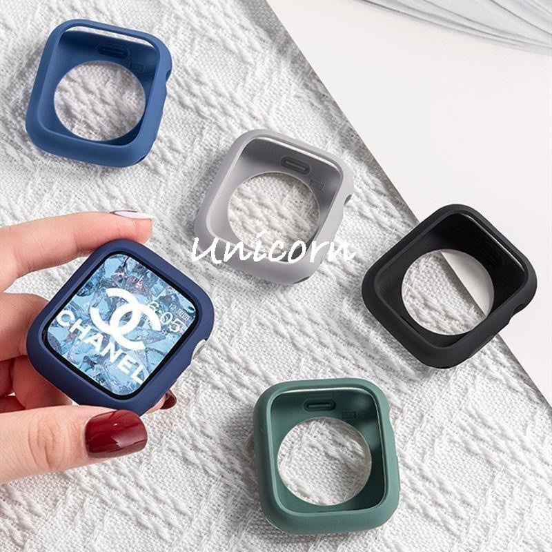 Ốp Bảo Vệ Bằng Silicon Mềm Màu Kẹo Cho apple watch 9 8 7 6 se 5 4 8 ultra 2 45mm 42mm 38mm 44mm 40mm 41mm