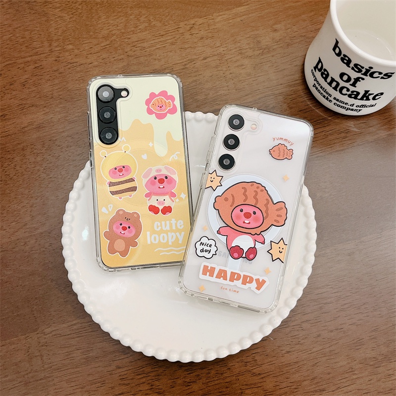 Bao Da Điện Thoại Họa Tiết Hoạt Hình Cho samsung s23 ultra s23 + galaxy s23 s22 ultra s22 + s22 Ốp