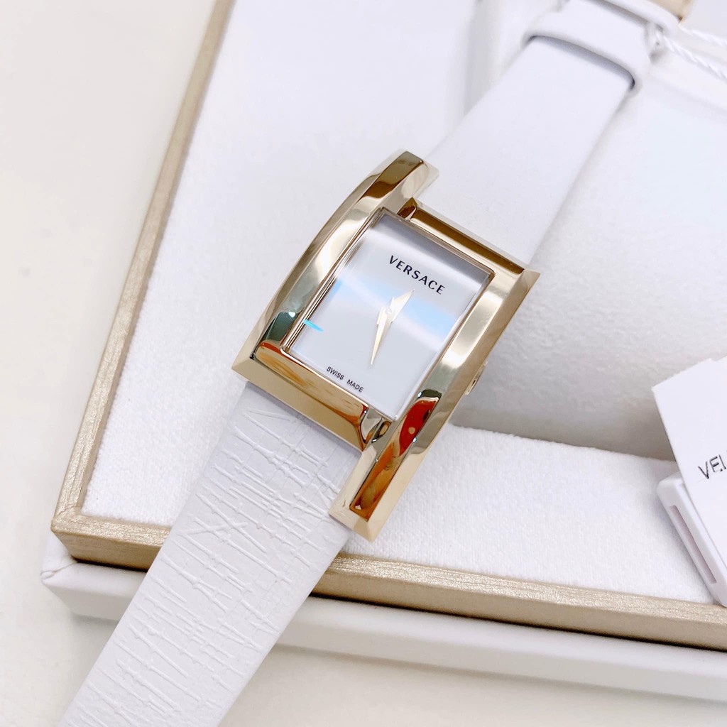 Đồng hồ Nữ VERSACE Greca Icon VELU00219 dây da trắng Chính Hãng