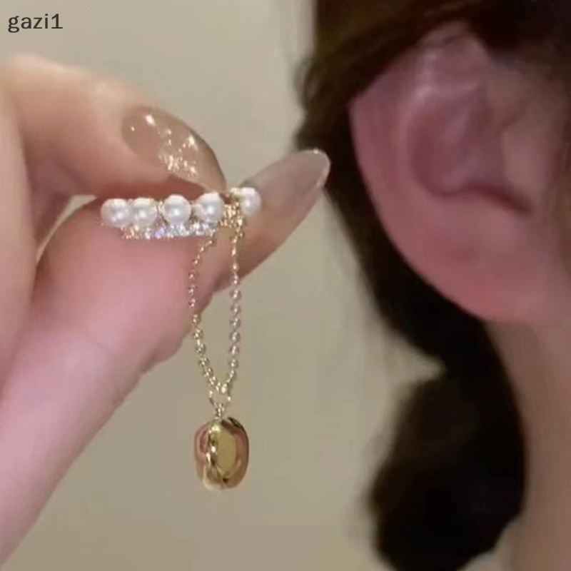 1 Đôi Bông Tai Dáng Dài Đính Ngọc Trai Và Đá zircon Phong Cách Hàn Quốc Cho Nữ