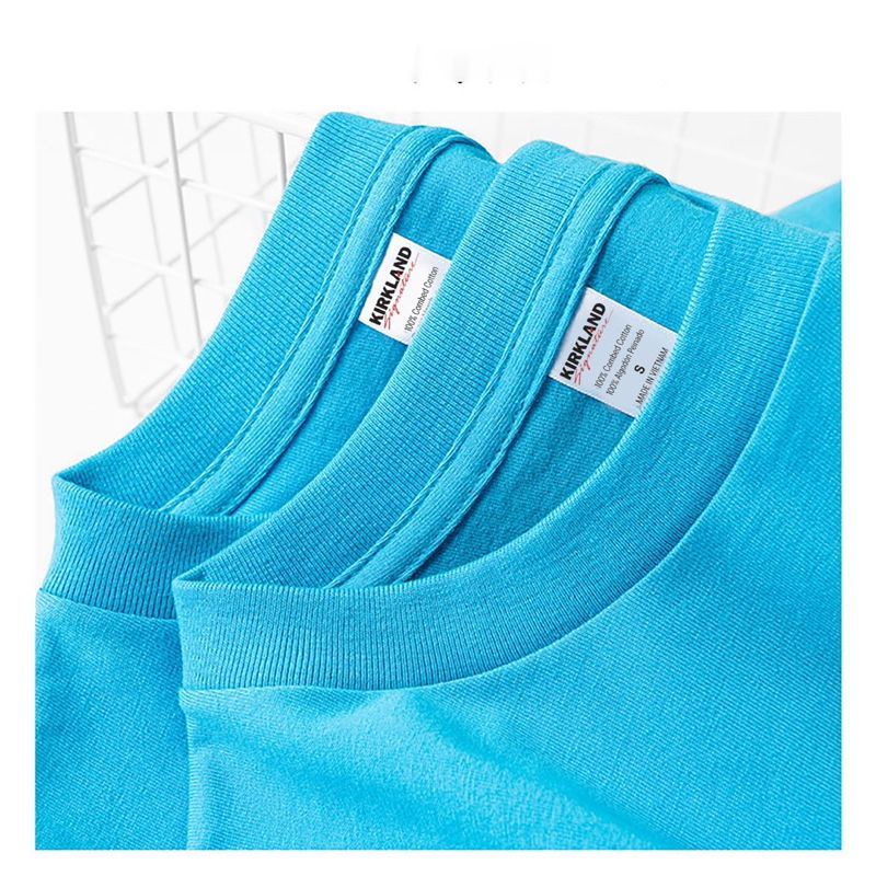 ÁO THUN MỸ COTTON 100% / XANH XANH DƯƠNG / 5H1T