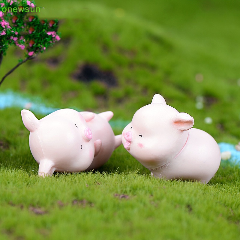 Tượng Heo Con mini Dễ Thương Dùng Để Trang Trí Nhà Búp Bê / Tiểu Cảnh diy Mới
