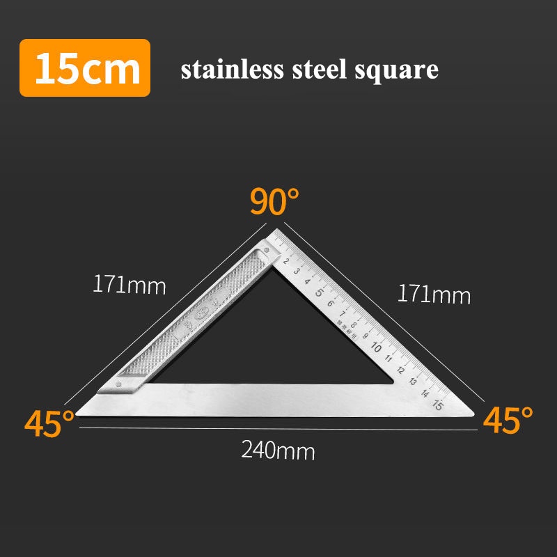 Thước Đo Góc Hình Chữ l Bằng Thép Dùng Trong Làm Mộc