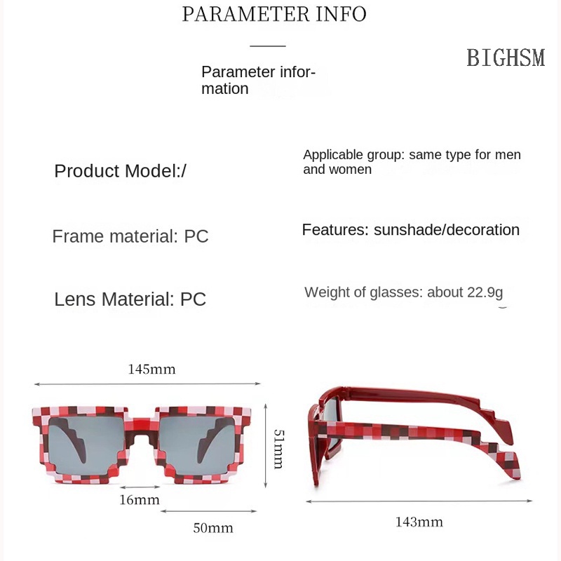 Skk Kính Mát Gọng Vuông Khảm Đá vintage Thời Trang unisex