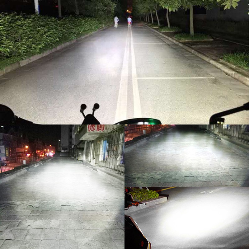Đèn pha LED P15D H4 6000k siêu sáng cao cấp cho xe máy - YKD