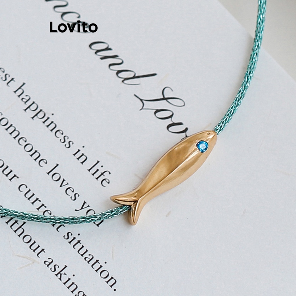 Lắc chân Lovito kim loại màu trơn thường ngày cho nữ LFA01090